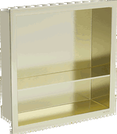 Mexen X-Wall-R fali niche polc peremmel és polccal 30 x 30 cm, arany kefe - 1950303010S