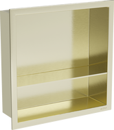 Mexen X-Wall-R raft încastrat cu flanșă și raft 30 x 30 cm, auriu periat - 1950303010S