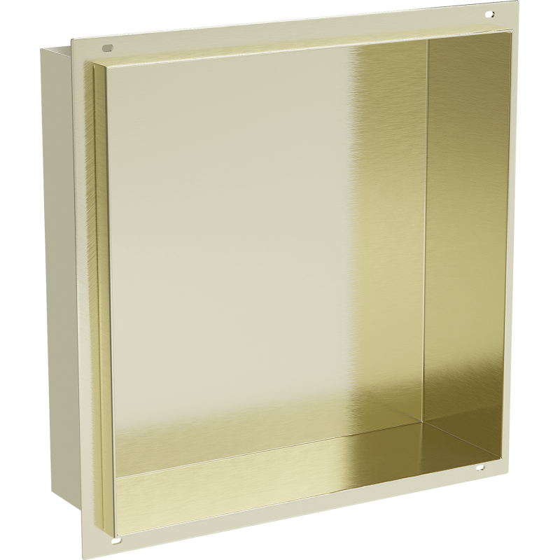 Mexen X-Wall-NR raft nișă fără flanșă 30 x 30 cm, auriu periat - 1951303010
