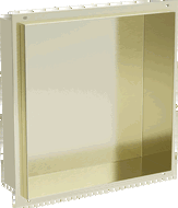 Mexen X-Wall-NR raft încastrat fără ramă 30 x 30 cm, auriu periat - 1951303010