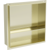 Mexen X-Wall-NR poliță de nișă fără flanșă cu poliță 30 x 30 cm, auriu periat - 1951303010S