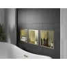 Mexen X-Wall-R raft nișă cu flanșă 30 x 30 cm, auriu periat - 1950303010