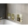 Mexen X-Wall-R raft nișă cu flanșă 30 x 30 cm, auriu periat - 1950303010