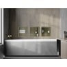 Mexen X-Wall-R fali niche polc peremmel és polccal 30 x 30 cm, arany kefe - 1950303010S
