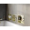 Mexen X-Wall-R fali niche polc peremmel és polccal 30 x 30 cm, arany kefe - 1950303010S