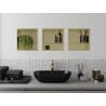 Mexen X-Wall-R fali niche polc peremmel és polccal 30 x 30 cm, arany kefe - 1950303010S