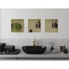 Mexen X-Wall-NR poliță de nișă fără flanșă cu poliță 30 x 30 cm, auriu periat - 1951303010S