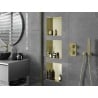 Mexen X-Wall-NR raft încastrat fără guler de mascare 30 x 30 cm, Aurie - 1951303010