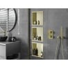 Mexen X-Wall-R raft de încastrare cu flanșă 30 x 30 cm, Aurie - 1950303010