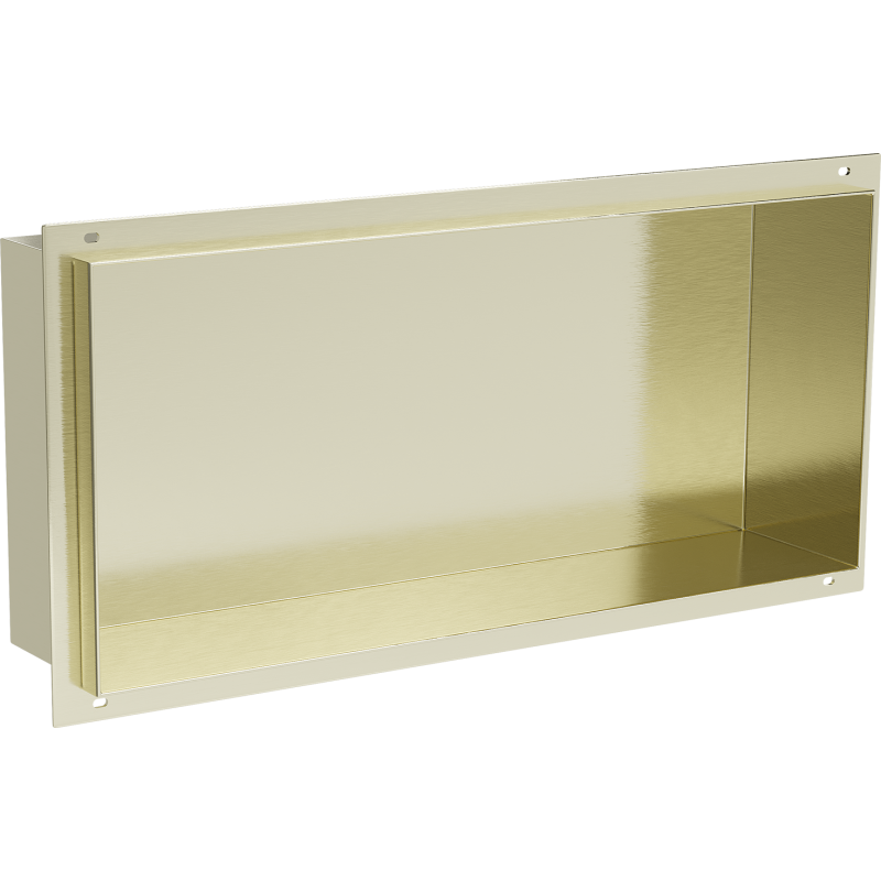 Mexen X-Wall-NR raft încastrat fără flanșă 45 x 20 cm, aurit periat - 1951452010