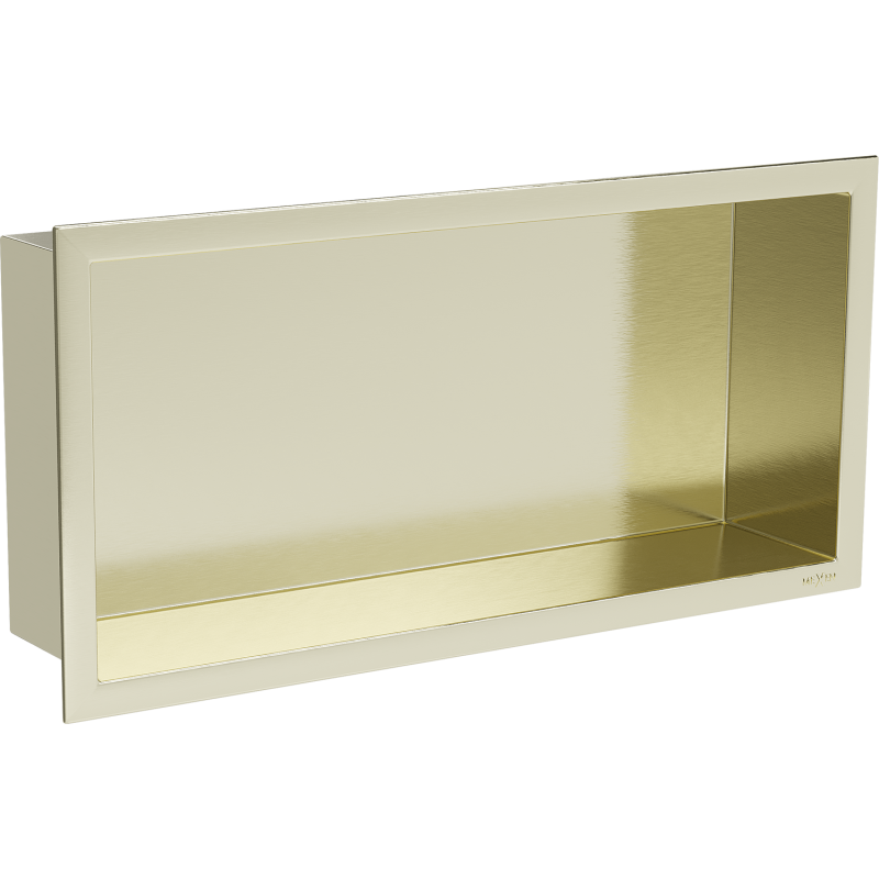 Mexen X-Wall-R raft încastrat cu flanșă 45 x 20 cm, auriu periat - 1950452010
