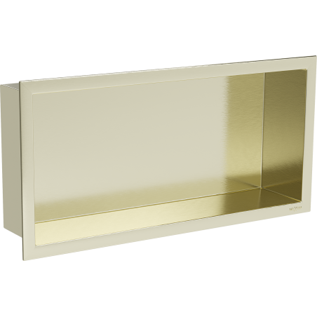 Mexen X-Wall-R raft încastrat cu flanșă 45 x 20 cm, auriu periat - 1950452010