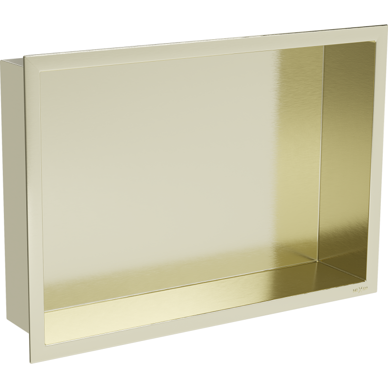 Mexen X-Wall-R fürdőszoba süllyesztett polc kerettel 45 x 30 cm, Arany - 1950453010