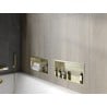 Mexen X-Wall-R raft încastrat cu flanșă 45 x 20 cm, auriu periat - 1950452010