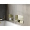 Mexen X-Wall-NR poliță încastrată fără flanșă 45 x 30 cm, auriu periat - 1951453010