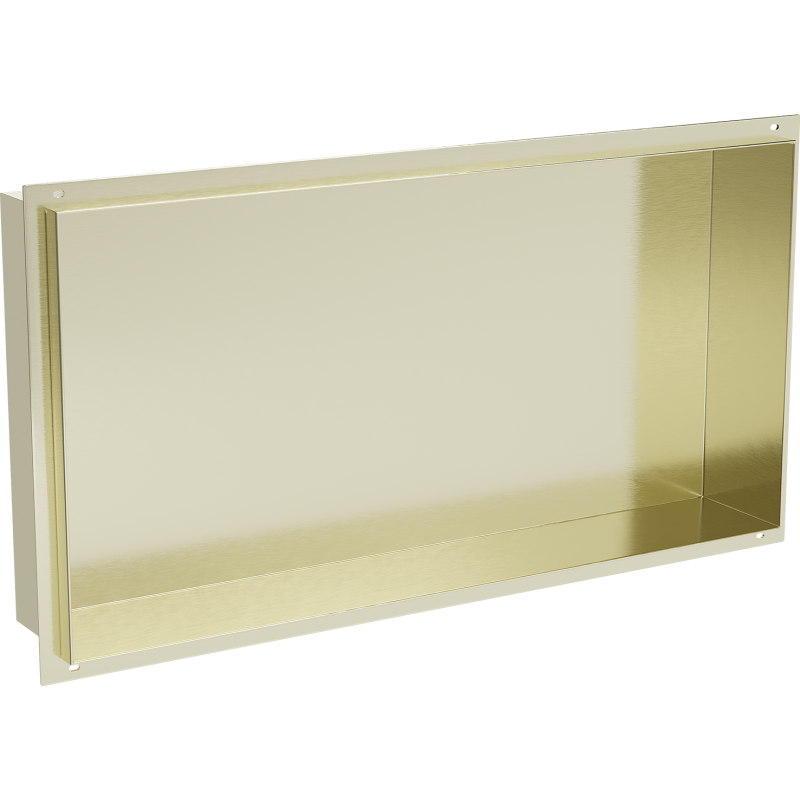 Mexen X-Wall-NR raft încastrat fără flanșă 60 x 30 cm, auriu periat - 1951603010