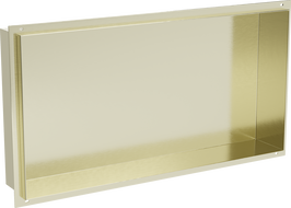 Mexen X-Wall-NR raft încastrat fără flanșă 60 x 30 cm, auriu periat - 1951603010