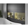 Mexen X-Wall-R raft încastrat cu flanșă 60 x 30 cm, auriu periat - 1950603010