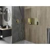 Mexen X-Wall-R raft încastrat cu flanșă 60 x 30 cm, auriu periat - 1950603010