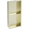 Mexen X-Wall-R fürdőszoba süllyesztett polc kerettel és polccal 60 x 30 cm, Arany - 1950603010S