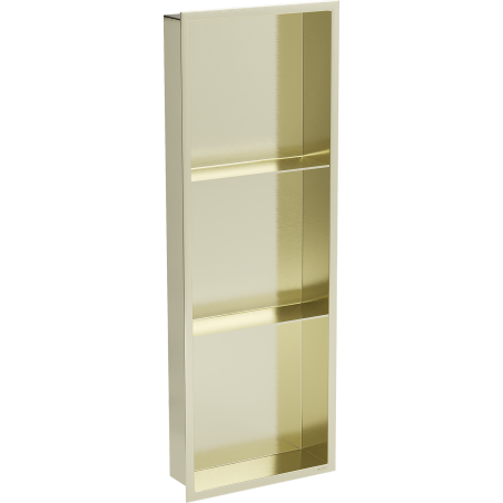 Mexen X-Wall-R etajeră cu rame și raft încastrat 90 x 30 cm, auriu periat - 1950903010S