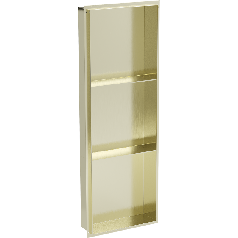 Mexen X-Wall-NR raft de nișă fără colier cu raft 90 x 30 cm, auriu periat - 1951903010S