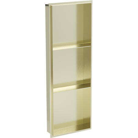 Mexen X-Wall-NR raft de nișă fără colier cu raft 90 x 30 cm, auriu periat - 1951903010S