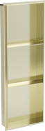 Mexen X-Wall-NR raft în nișă fără flanșă cu raft 90 x 30 cm, auriu periat - 1951903010S