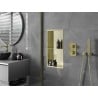 Mexen X-Wall-R fürdőszoba süllyesztett polc kerettel és polccal 60 x 30 cm, Arany - 1950603010S