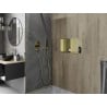 Mexen X-Wall-R raft pentru nișă cu flanșă și raft 60 x 30 cm, auriu periat - 1950603010S