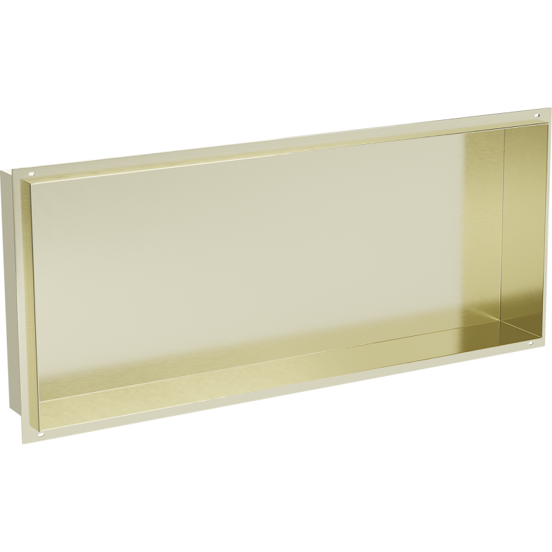 Mexen X-Wall-NR beépített polc perem nélkül 75 x 30 cm, arany szálcsiszolt - 1951753010