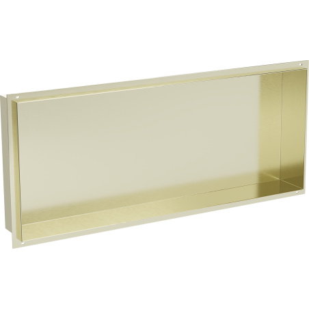 Mexen X-Wall-NR beépített polc perem nélkül 75 x 30 cm, arany szálcsiszolt - 1951753010