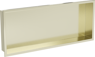 Mexen X-Wall-R raft încastrat cu flanșă 75 x 30 cm, auriu periat - 1950753010