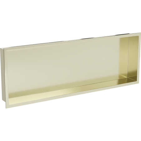Mexen X-Wall-R raft de nișă cu flanșă 90 x 30 cm, auriu periat - 1950903010