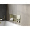 Mexen X-Wall-R raft nișat cu flanșă 75 x 30 cm, auriu periat - 1950753010