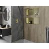 Mexen X-Wall-R raft nișat cu flanșă 75 x 30 cm, auriu periat - 1950753010