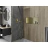 Mexen X-Wall-R raft de încastrare cu flanșă 75 x 30 cm, Aurie - 1950753010