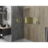 Mexen X-Wall-R poliță de nișă cu margine 90 x 30 cm, auriu periat - 1950903010
