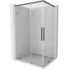 Mexen Rox Cabină de duș dublă cu uși glisante 110 x 90 cm, transparentă, metal armat - 8C2D-110-090-95-00