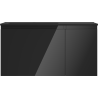 Mexen Orio dulap baie 90 cm cu lavoar Otis stânga, 1S, 1D, negru lucios/negru mat - 91A13-09047-3-BBFF70-W18L71