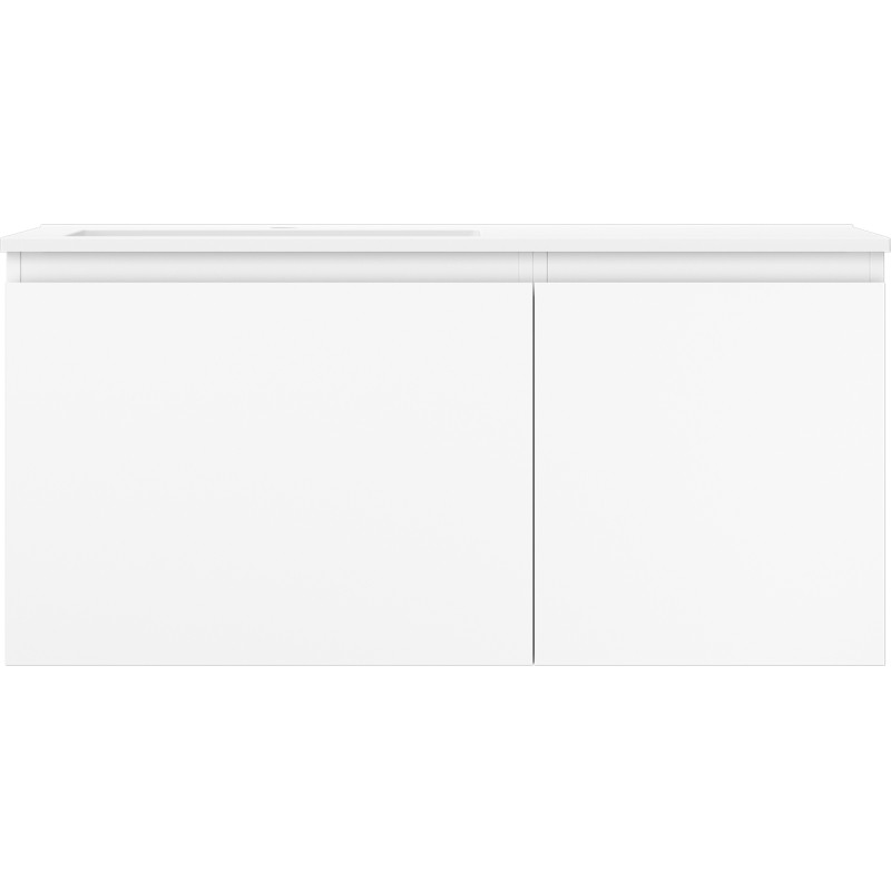 Mexen Orio dulap baie 100 cm cu lavoar Otis stâng, 1S, 1D, alb mat - 91A13-10047-3-BBFF01-W18L01