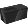 Mexen Orio dulap de baie 100 cm cu lavoar Otis stânga, 1S, 1D, negru lucios/negru mat - 91A13-10047-3-BBFF70-W18L71