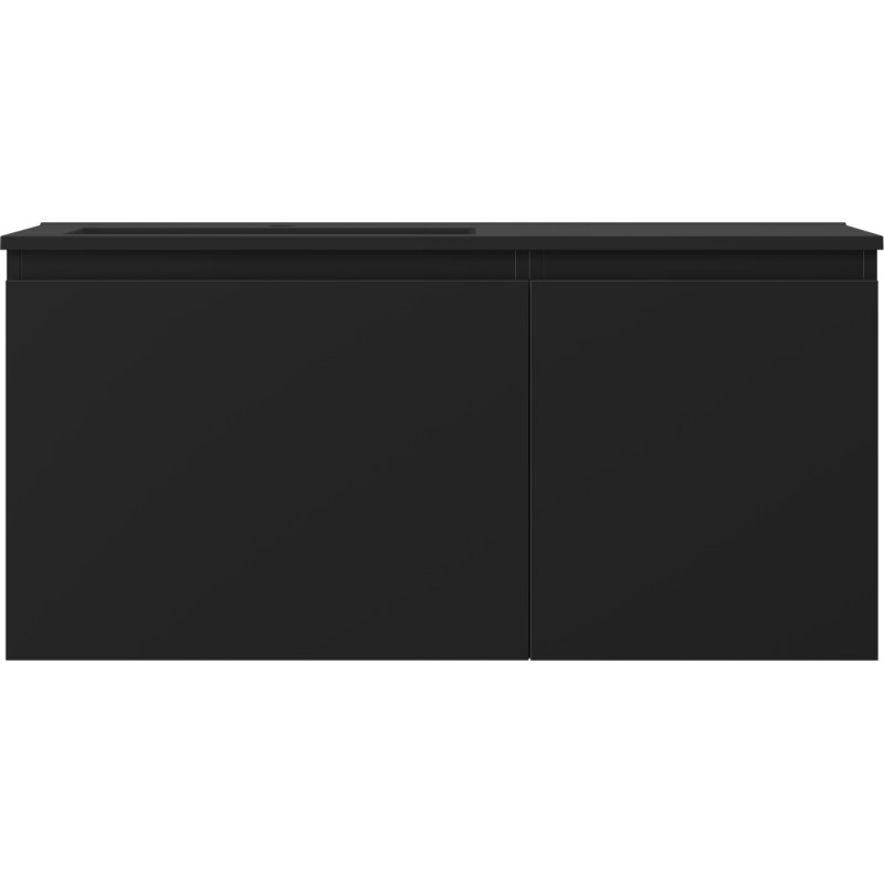 Mexen Orio dulap baie 100 cm cu lavoar Otis stâng, 1S, 1D, negru mat - 91A13-10047-3-BBFF71-W18L71