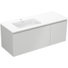 Mexen Orio dulap pentru baie 120 cm cu lavoar Otis stânga, 1S, 1D, gri mat/alb mat - 91A13-12047-3-BBFF62-W18L01