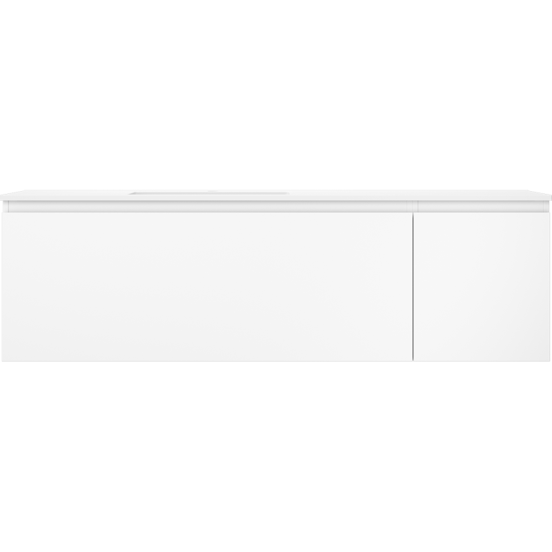 Mexen Orio dulap de baie 160 cm cu lavoar Otis stâng, 1S, 1D, alb mat - 91A13-16047-3-BBFF01-W18L01