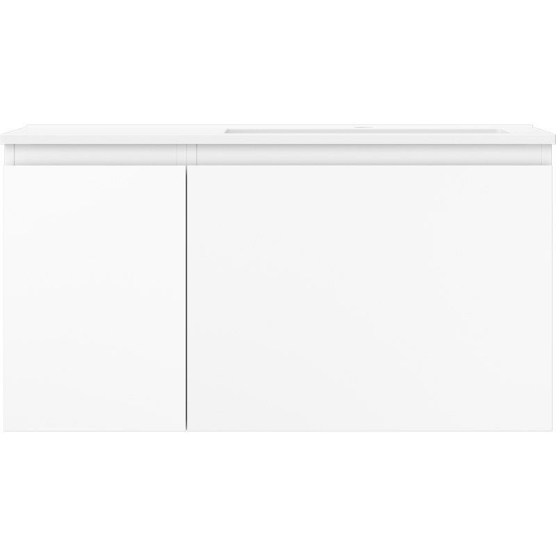 Mexen Orio fürdőszobai szekrény 90 cm mosdóval Otis jobb, 1S, 1D, fehér matt - 91A13-09047-3-BBFF01-W18P01