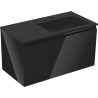 Mexen Orio dulap baie 90 cm cu lavoar Otis dreapta, 1S, 1D, negru lucios/negru mat - 91A13-09047-3-BBFF70-W18P71