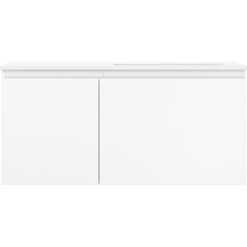 Mexen Orio dulap baie 100 cm cu lavoar Otis dreapta, 1S, 1D, alb mat - 91A13-10047-3-BBFF01-W18P01