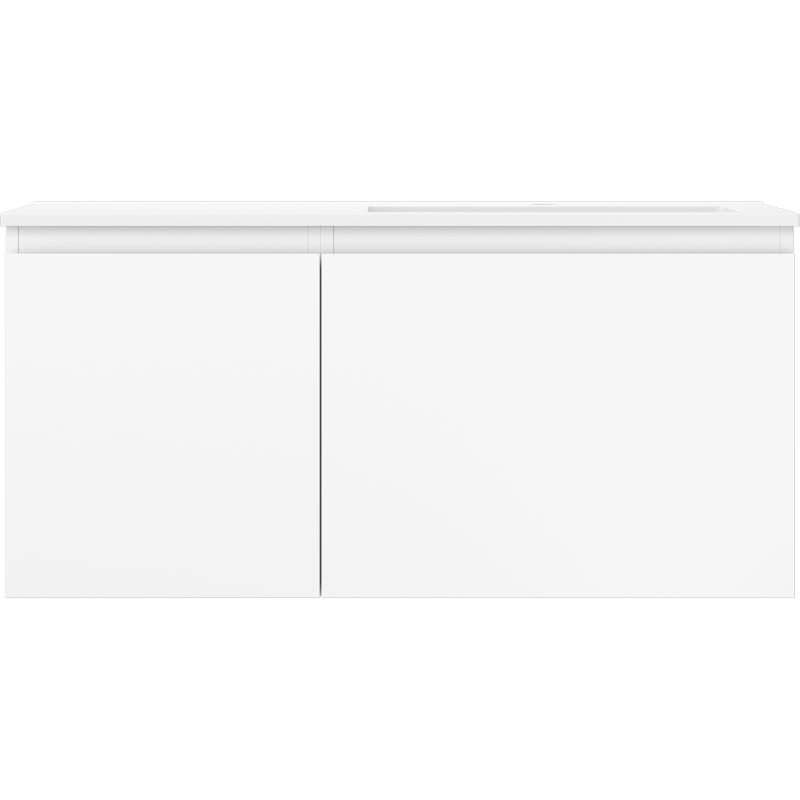 Mexen Orio dulap de baie 100 cm cu lavoar Otis dreapta, 1S, 1D, alb mat - 91A13-10047-3-BBFF01-W18P01