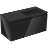 Mexen Orio dulap baie 100 cm cu lavoar Otis dreapta, 1S, 1D, negru lucios/negru mat - 91A13-10047-3-BBFF70-W18P71